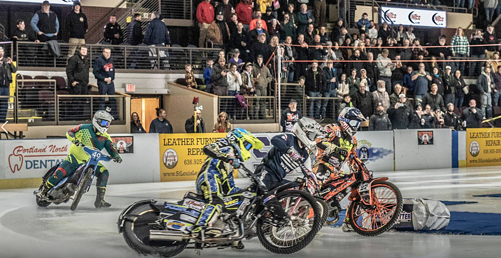 Motorcycles Go Wicked Fast On The Ice In Portland This Weekend