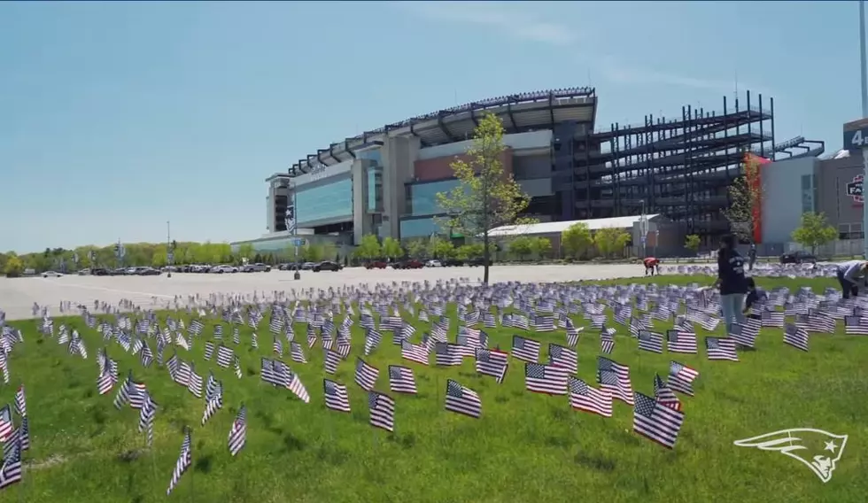 The New England Patriots Memorial Day Flag Garden Is a Beautiful Thing