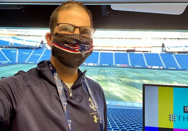 You Won&#8217;t Believe What Bob Socci Was Looking At During the Patriots Game Last Night