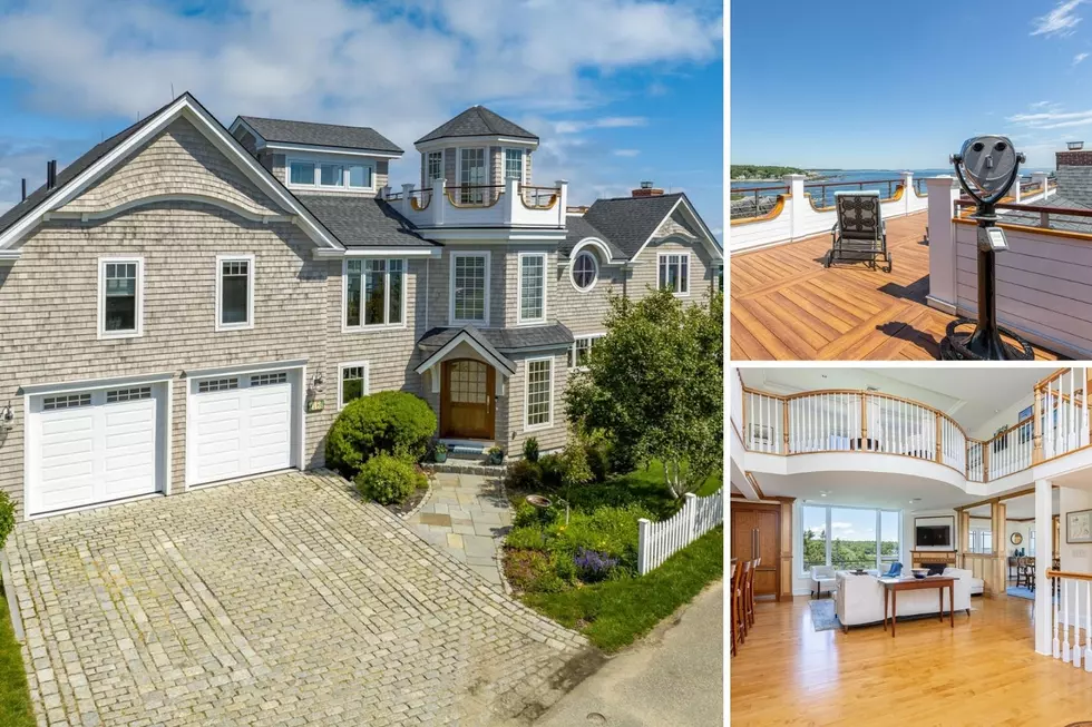 Stunning Coastal Cape Elizabeth Home for Sale Wows With Exquisite Rooftop Deck