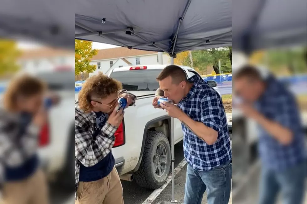 Maine Rep Jared Golden Amazingly 'Shotguns' Beer at Football Game