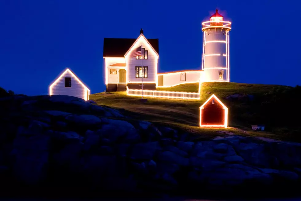 Visiting Lighthouse Lit Up for Holidays Tops Maine Bucket List
