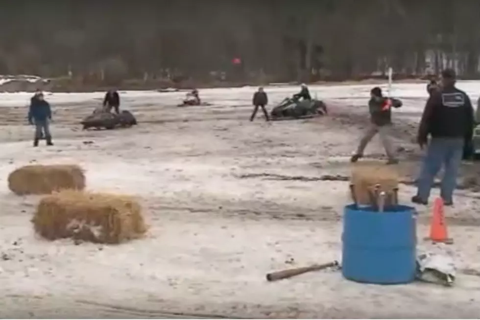 WATCH: Snowmobile Softball, Totally Awesome Or Absolutely Insane?