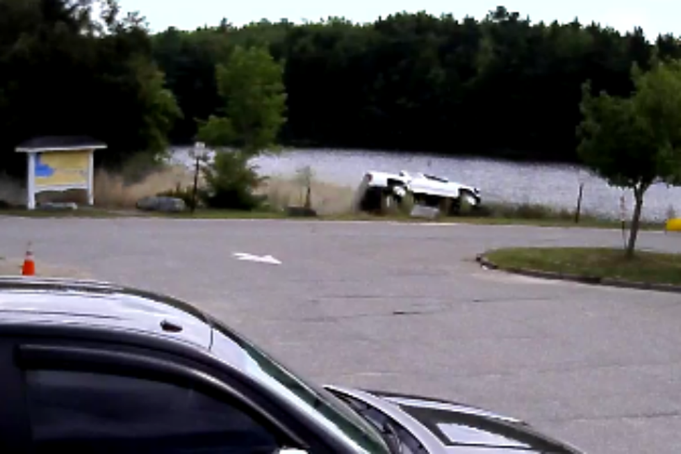WATCH: Man Drives Truck Full Speed Into Maine River – Walks Away Unhurt