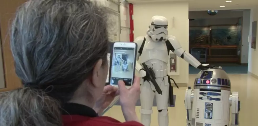 Younger Patients at Bangor Hospital Receive Visitors from a Galaxy Far, Far Away…