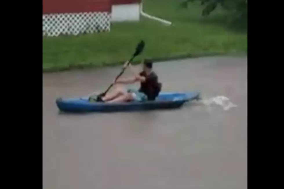 WATCH: Someone Decided To Kayak Down A Lewiston Street