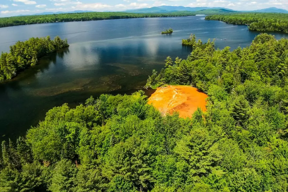 What Is This Giant Orange Blob Next To A Pristine Maine Lake?