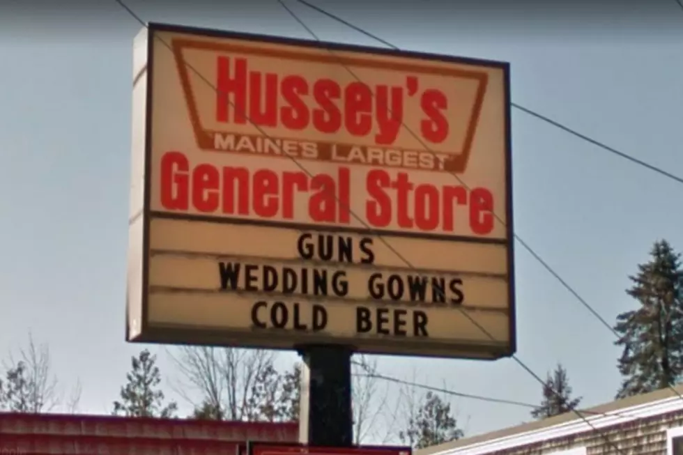The Iconic Hussey's General Store Sign In Maine Has Been Changed