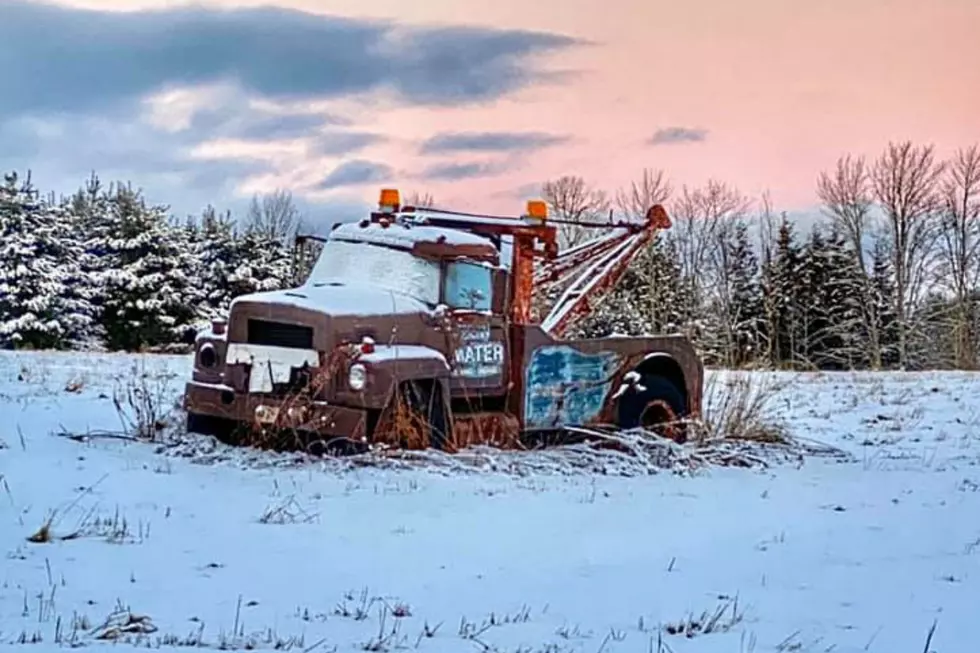 An Abandoned Tow Truck In Maine Looks Exactly Like Mater From Disney’s Cars