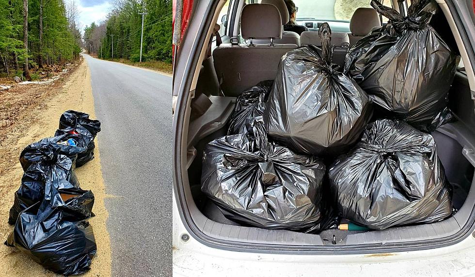 Person In Maine Walks Roadside For 2 Miles, Fills 10 Bags With Garbage