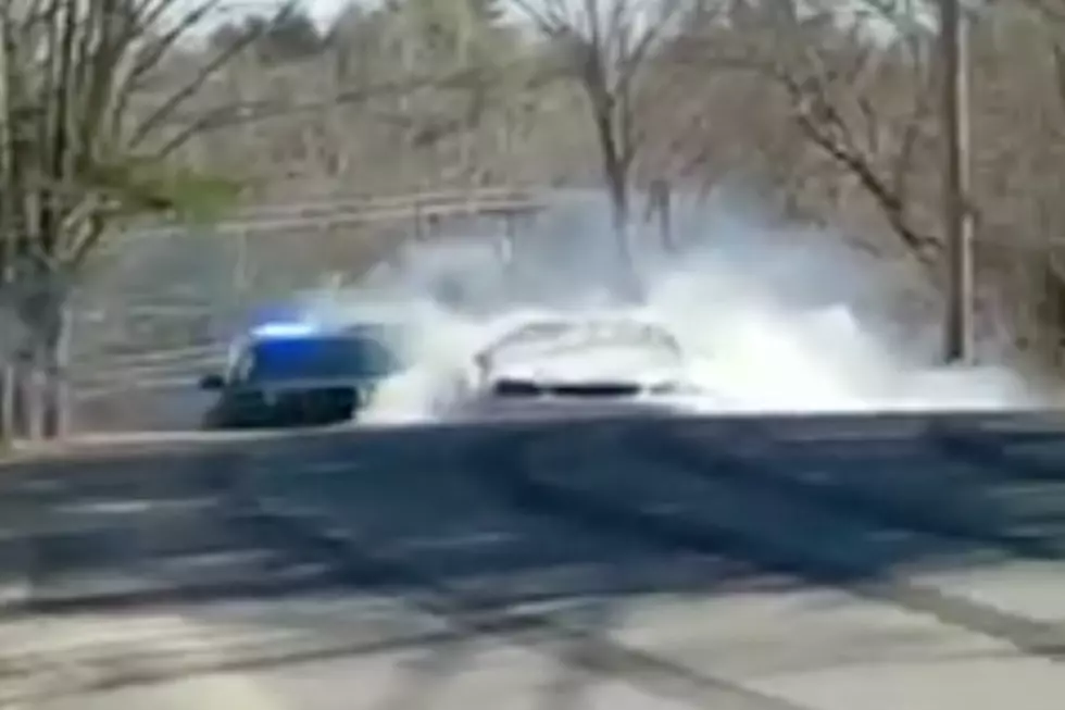 WATCH: Burnout In Maine Goes Wrong When Officer Shows Up