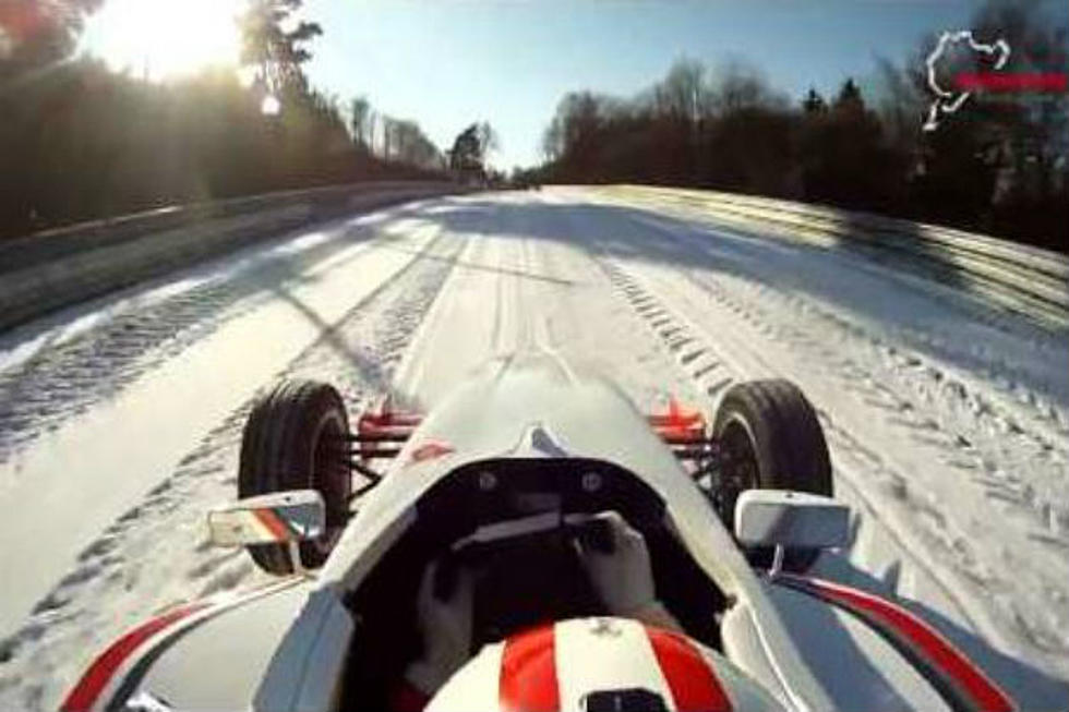 Watch A Formula One Race Car Drive In The Snow [VIDEO]