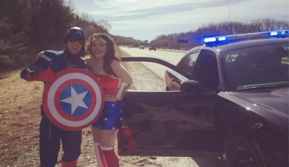NH State Trooper Rescues Two &#8216;Superheroes&#8217; Who Had Car Trouble