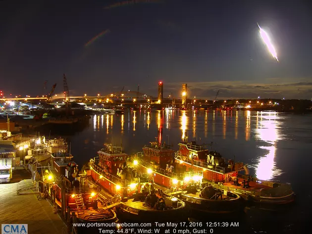 Portsmouth Harbor Webcam Captures Meteor Exploding Over Tugboats