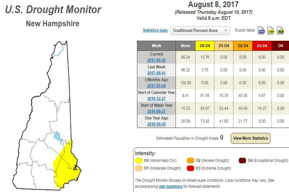 Oh No! 2 Local Counties Are BACK on The NH Drought Monitor Map
