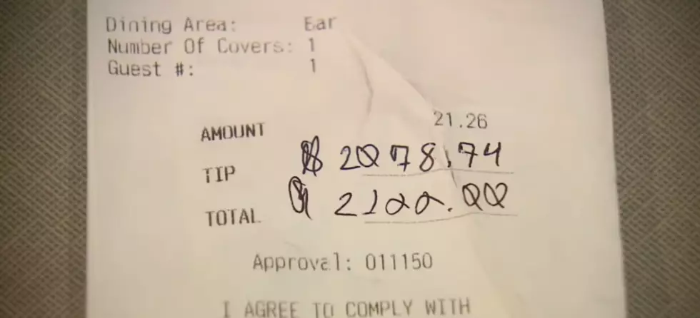 'Low Profile' Patron Leaves $2,000 Tip on $21 Check in Milford