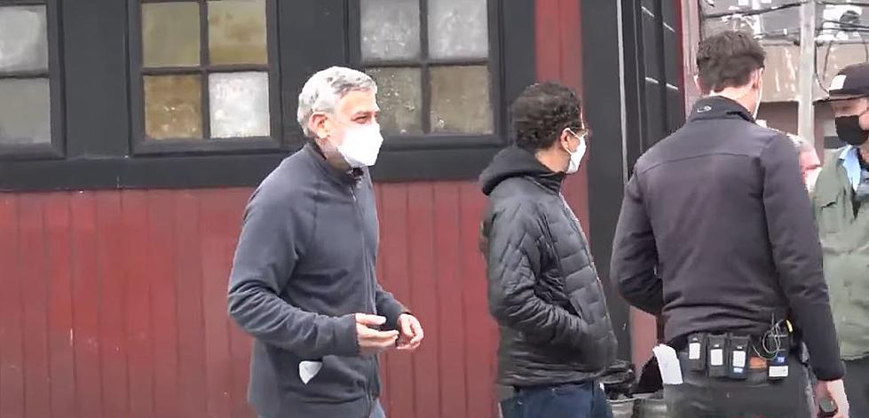 George Clooney Meets Some Excited Fans While Filming in Beverly, MA