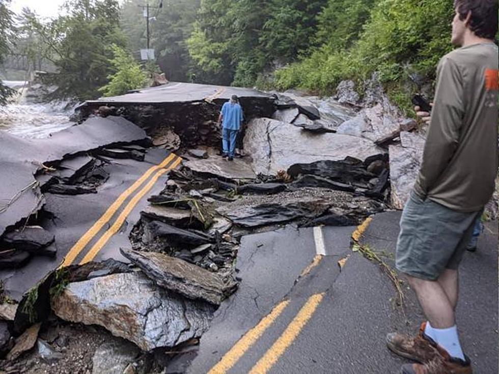 NH Road Completely Destroyed Because of a Storm and Flooding Looks Post-Apocalyptic