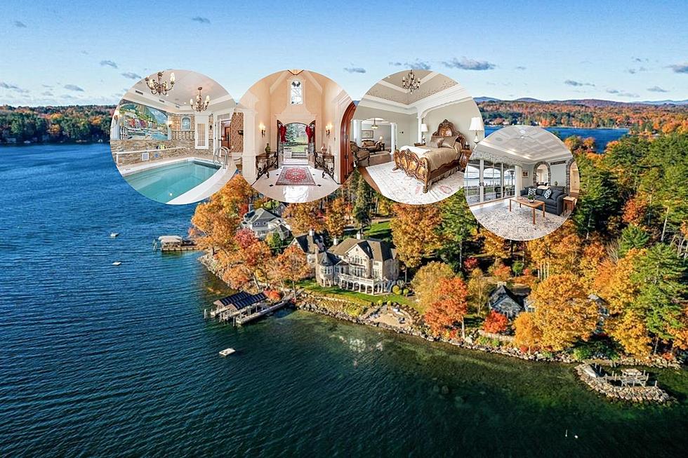 New Hampshire Lake House Has an Elevator, Jetted Pool, & Beach