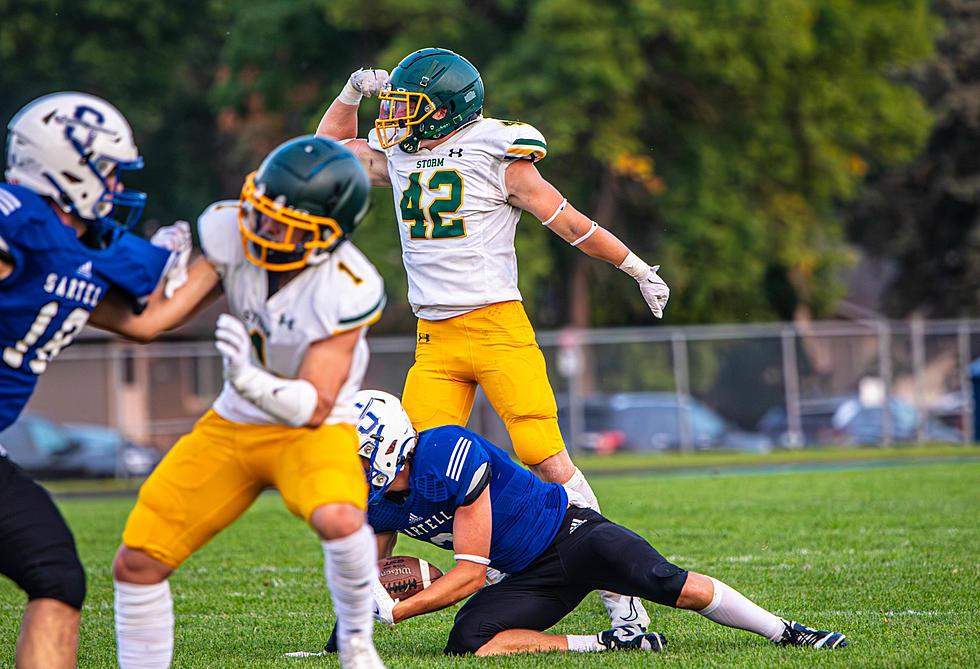 Sauk Rapids-Rice Defeats Sartell-St. Stephen In Football Rivalry Game [GALLERY]