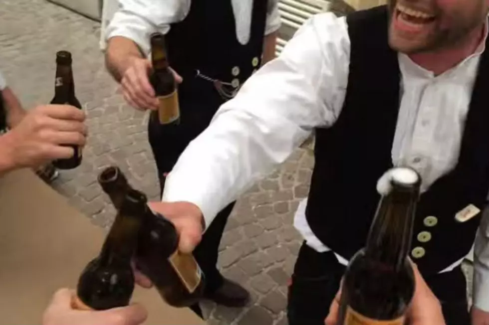 Swiss Carpenters Find a Way to Open Five Beers at Once [VIDEO]