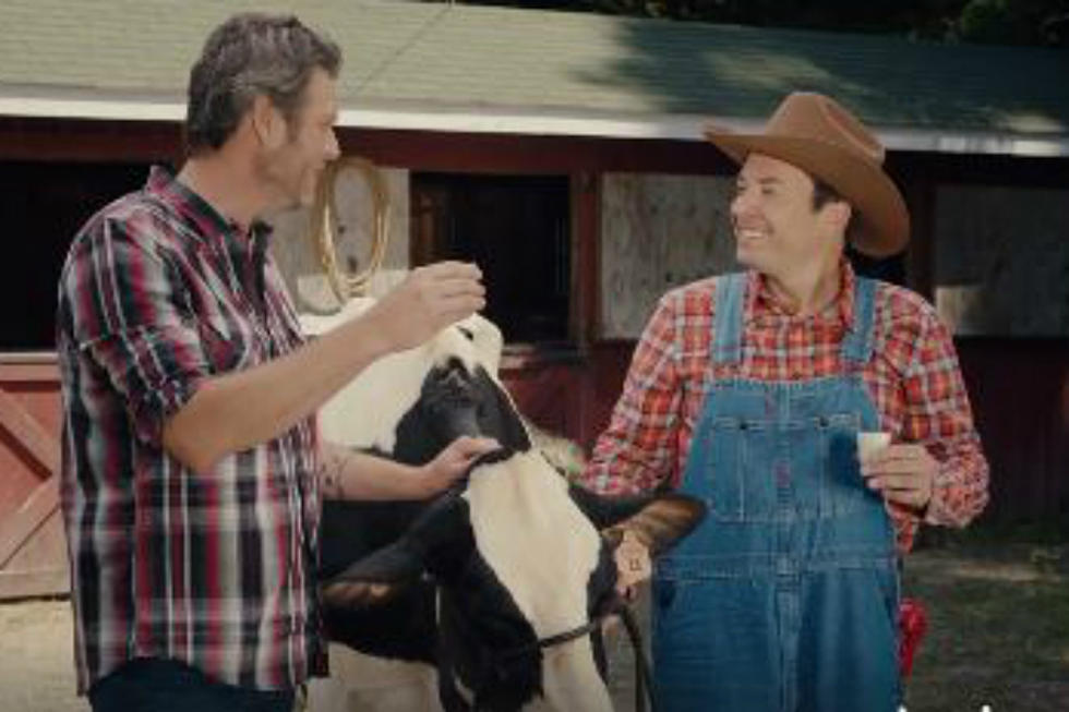 Blake Teaches Jimmy Fallon How To Milk A Cow And It Has Upset Some Animal Activist Groups