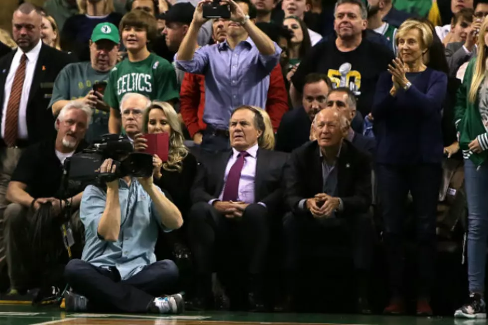 Bill Belichick Narrowly Misses Being Injured at Celtics Game Last Night