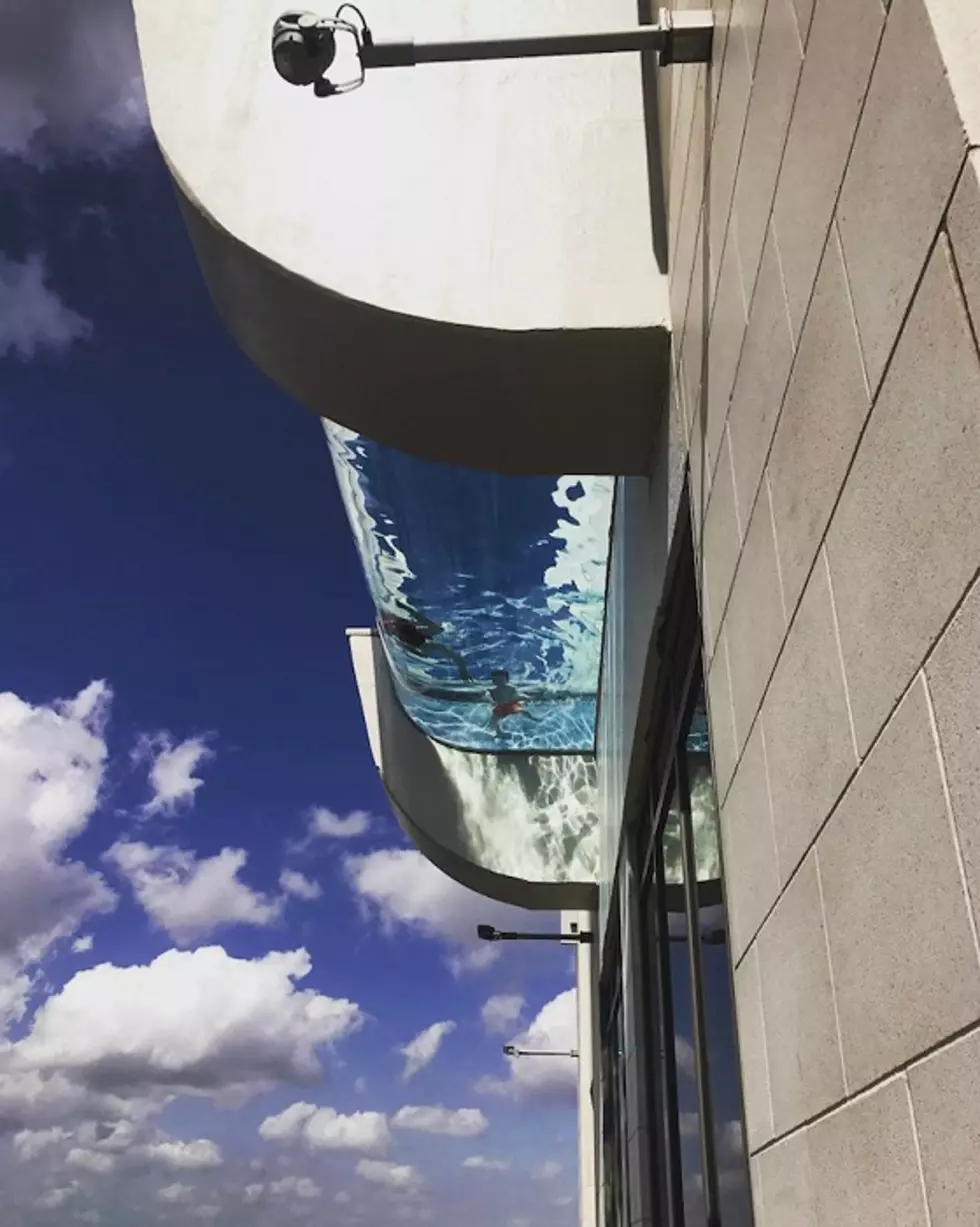 Would You Swim in This Glass-Bottom Rooftop Pool?