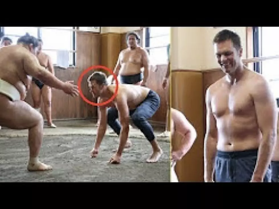 Watch Tom Brady Take On A Sumo Wrestler