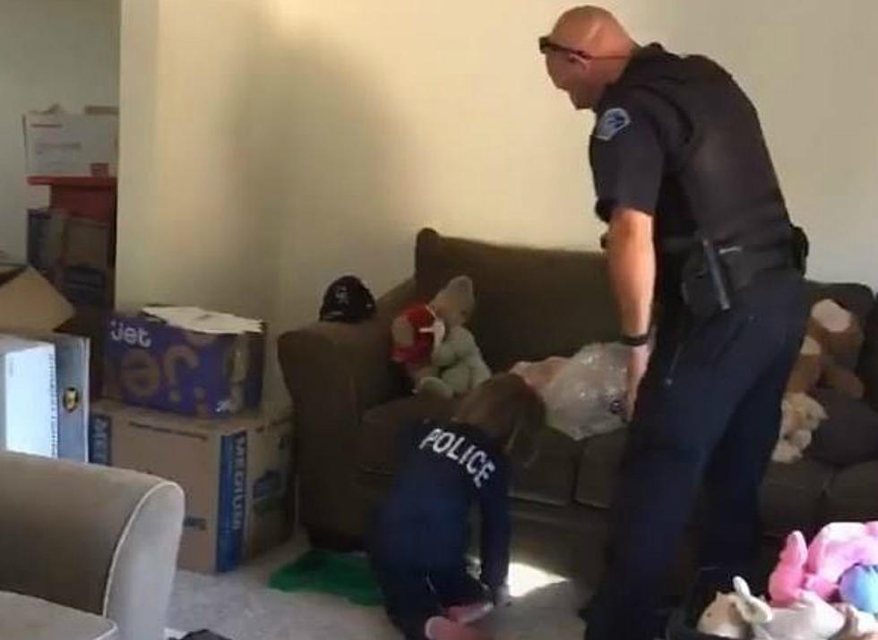 Cop Helps 4-Year-Old Girl Survey House to Make Sure There Are No Monsters Under Her Bed