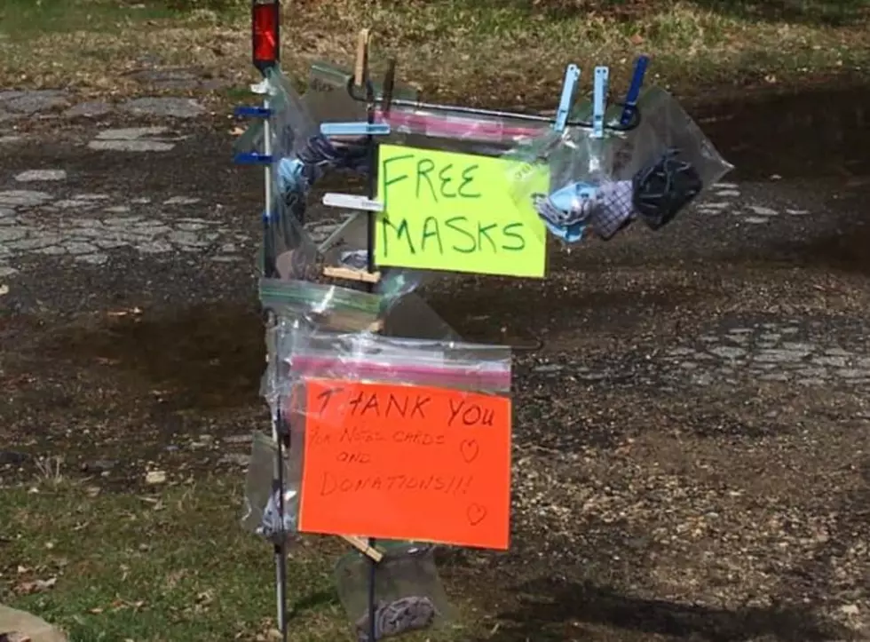 Whoever Started this ‘Free Mask’ Stand in Jaffrey, NH, You Are Appreciated