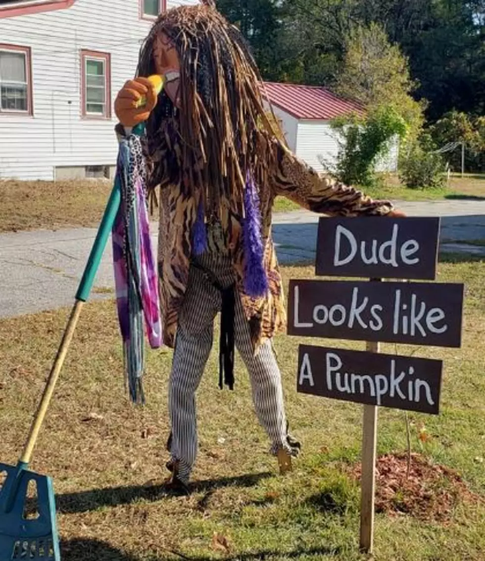 Brenda from Charlestown, NH, Has a Steven Tyler Scarecrow in Her Yard