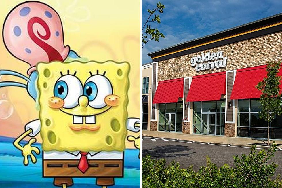 Have Dinner with Spongebob at Golden Corral in Manchester, New Hampshire