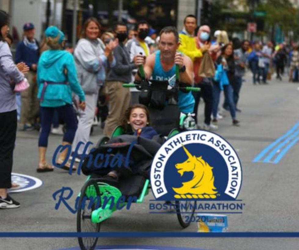 Massachusetts Dad Pushes Daughter in Wheelchair and Completes Boston Marathon