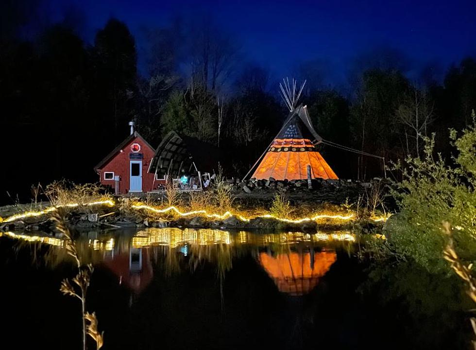 Prized New England Camping Stay: Tipi, Pizza Oven Patio, Library