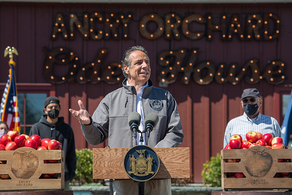 Governor Cuomo Stops by Angry Orchard Cider House in Walden