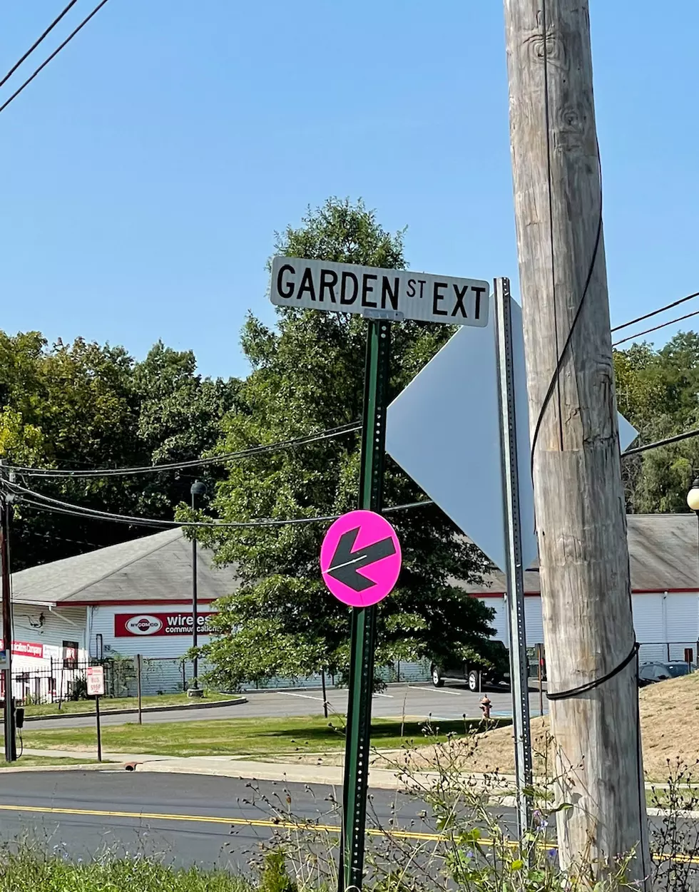 Confusing Purple Sign Found By Marist in Poughkeepsie