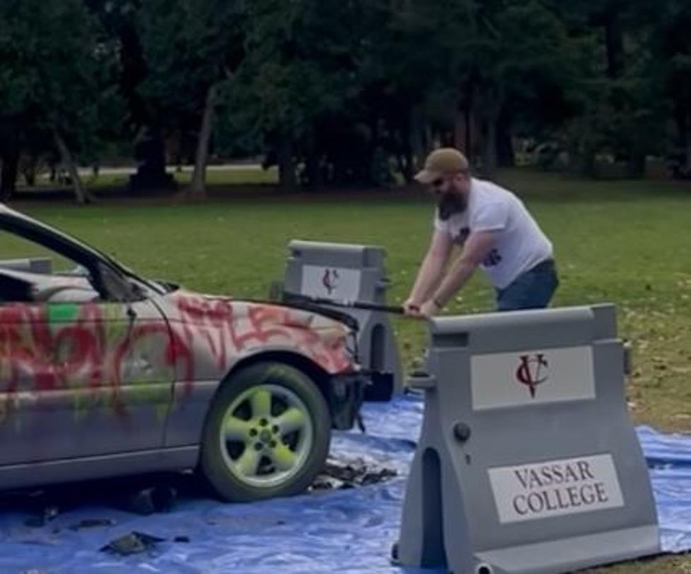 Vassar College Students Smash Car for Charity