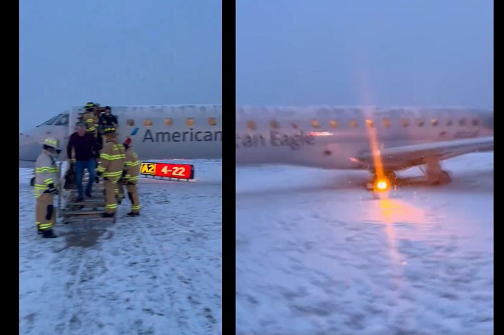 Video: Plane Slides Off Runway in Rochester, New York