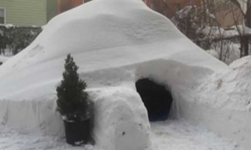 Man Rents Igloo After Historic New York Blizzard