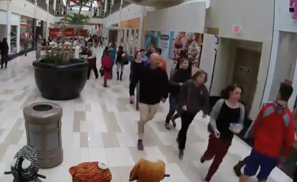 Mall Shoppers Caught Fleeing; Shooter Still on the Loose