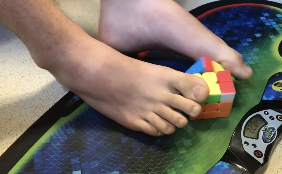 Hudson Valley Kid Solves Rubik’s Cube With His Feet in 16 Seconds