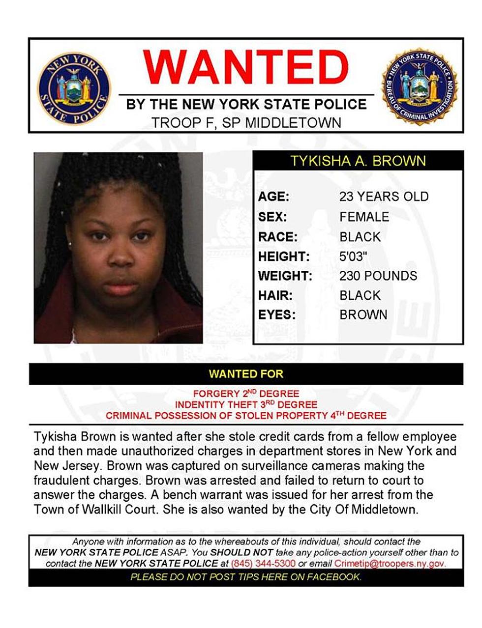 Warrant Wednesday: Orange County Woman Wanted For Identity Theft and Forgery