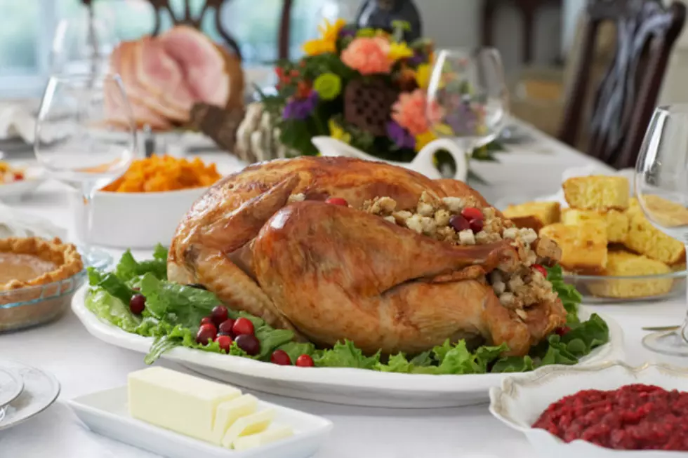 Thanksgivig dinner on table