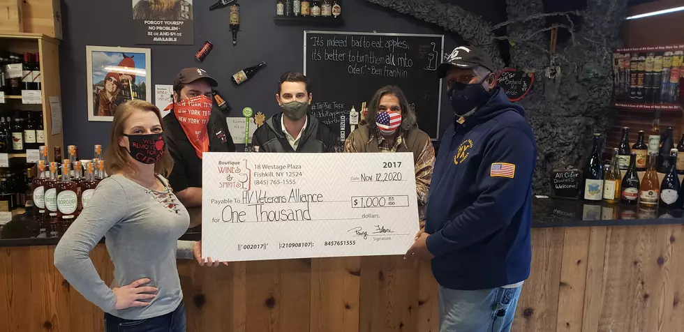 Boutique, Wines, Spirits & Ciders Makes Donation to Local Vets