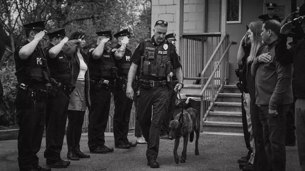 Saugerties, NY Police Departments Says Emotional Goodbye to K9 Max