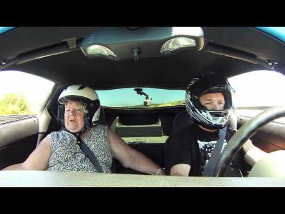 Stunt Driver Freaks Out Mom With Wild Ride On Racetrack