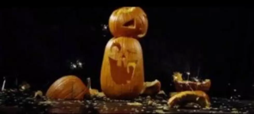 Pumpkins Being Smashed In Slow Motion &#8211; Creepy [Video]