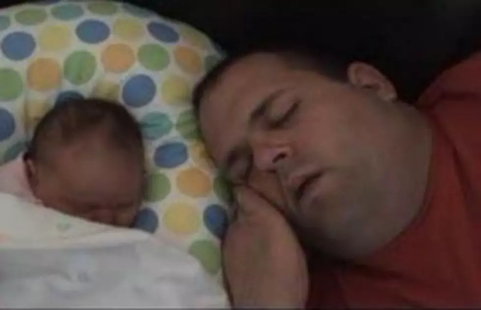 Dad And Baby Madeline Snore In Unison [Video]