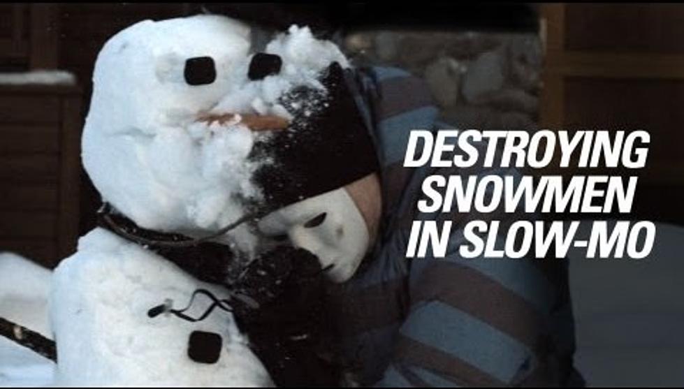 Video of Destroying a Snowman in Slow Motion Is Mesmerizing